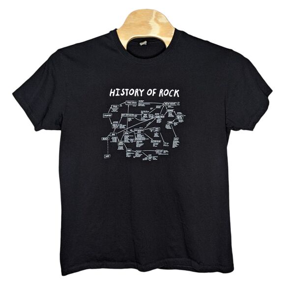 History School of Rock T Shirt Size 2XL Unisex‎ Black Folk Blues Punk Music - Picture 1 of 9